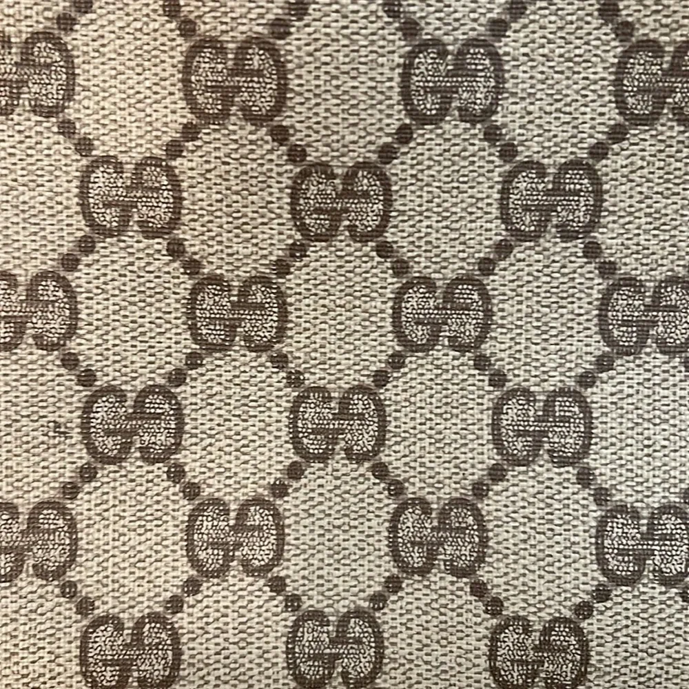 Vintage Gucci GG Brown Canvas Zip Logo Clutch - Picture 14 of 14